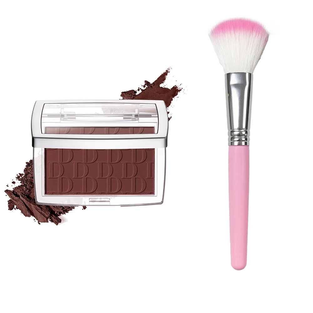 Matte Embossed Blush Palette with Professional Brush - 23