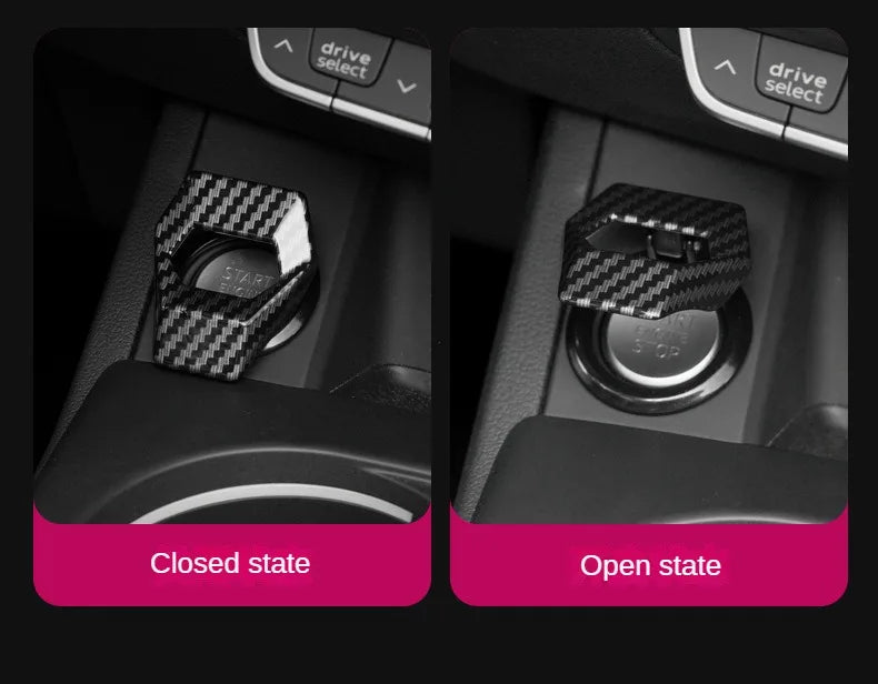 Car Engine Push Button Start Stop Protective Cover