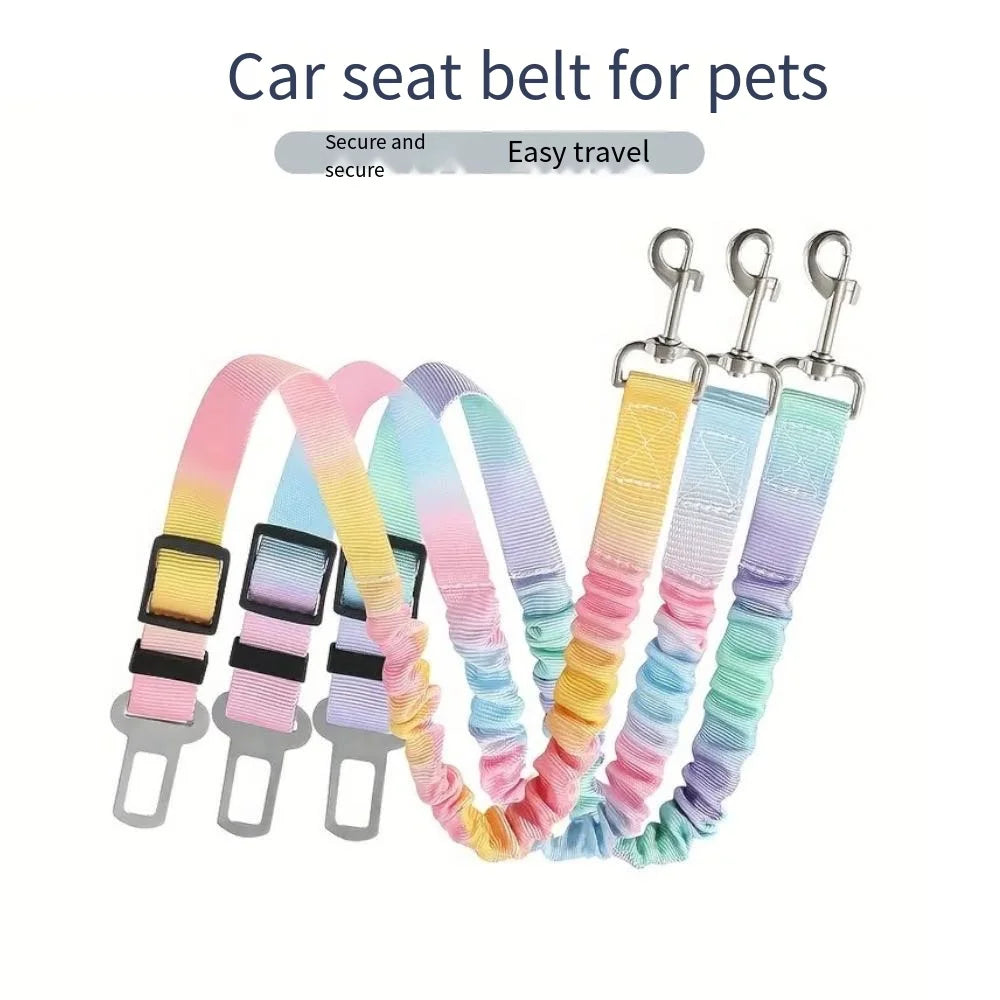 Adjustable Gradient Dog Car Safety Seat Belt