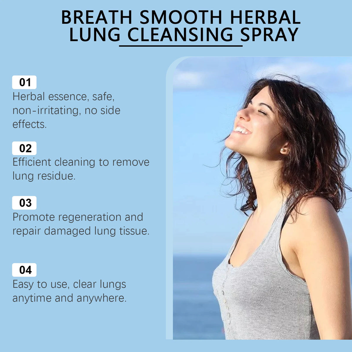 Herbal Lung Cleansing and Throat Refreshing Spray