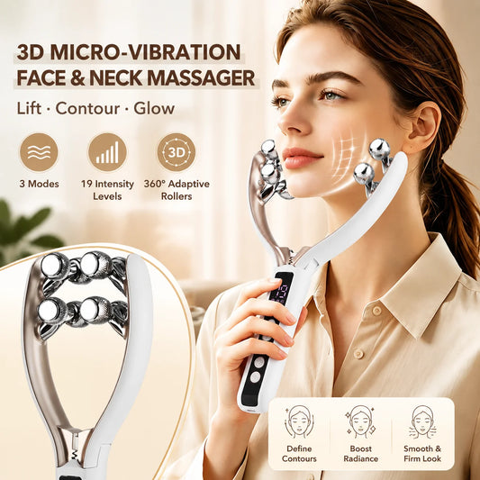 Microcurrent Facial and Neck Lifting Massager