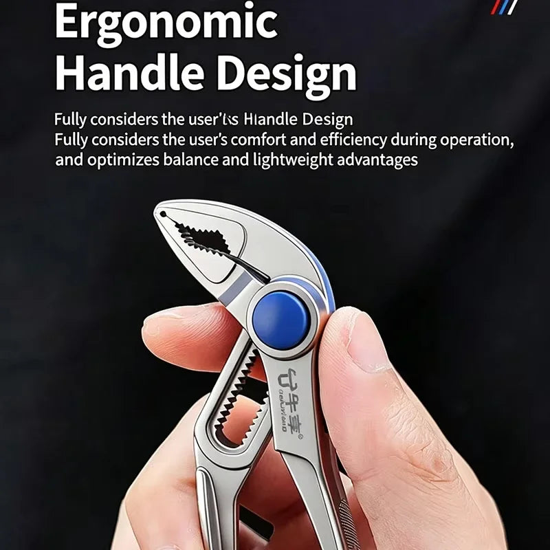4-Inch Adjustable Plumbing Pipe Wrench for Tight Spaces