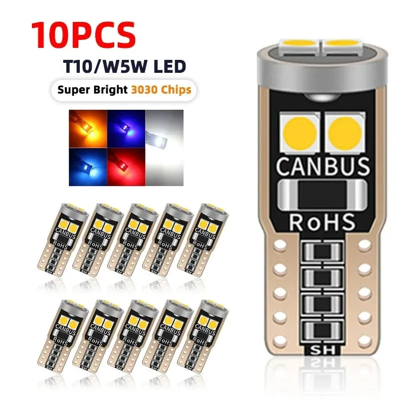 T10 W5W Canbus Error-Free LED Interior and License Plate Bulbs