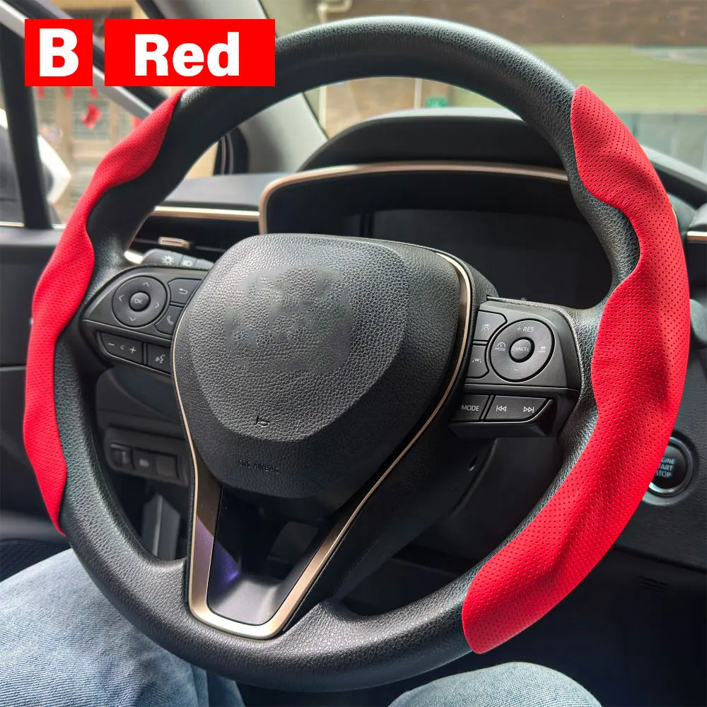 Universal Anti-Slip Car Steering Wheel Cover for 38cm Wheels - 7