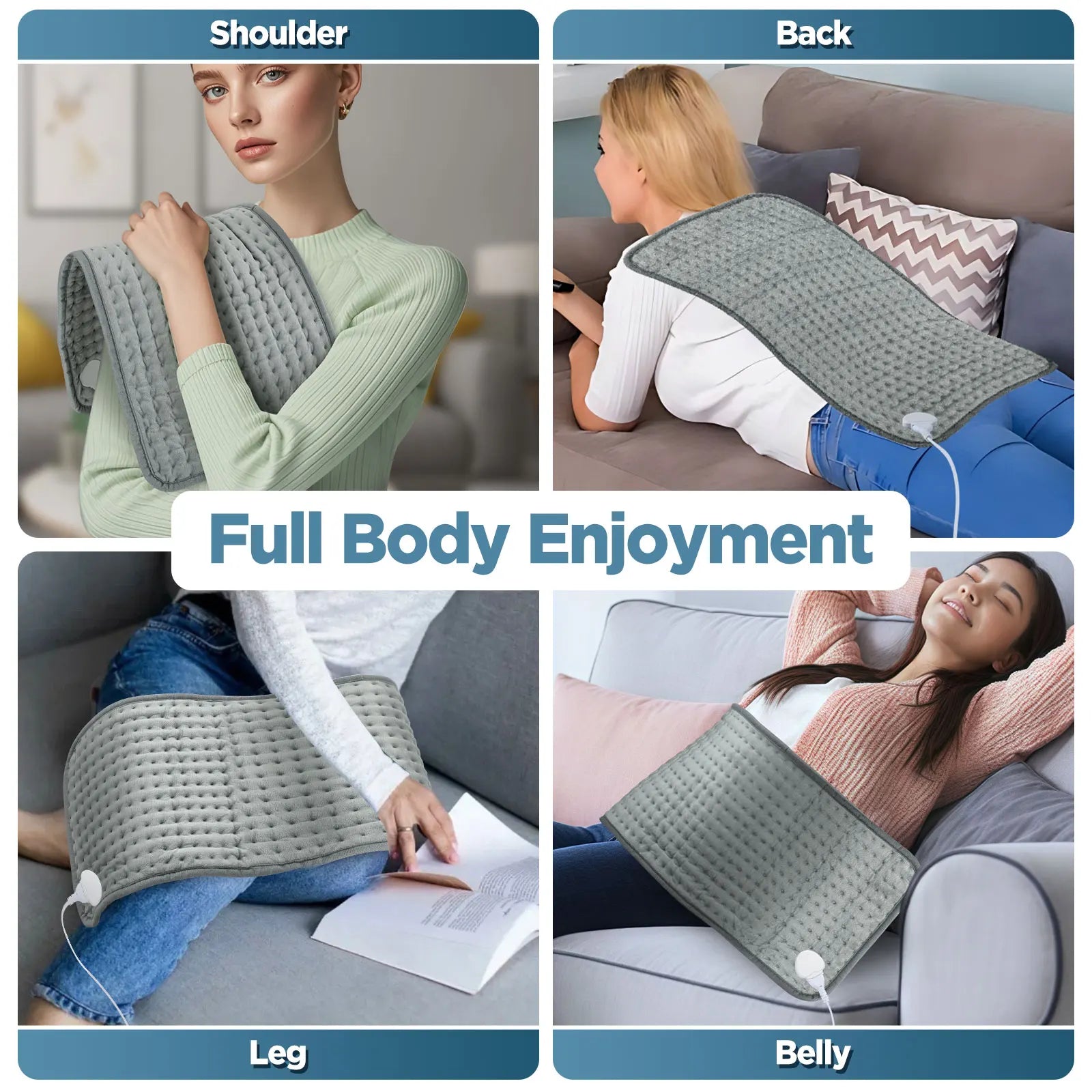 Electric Heating Pad for Back and Body Pain Relief - 5