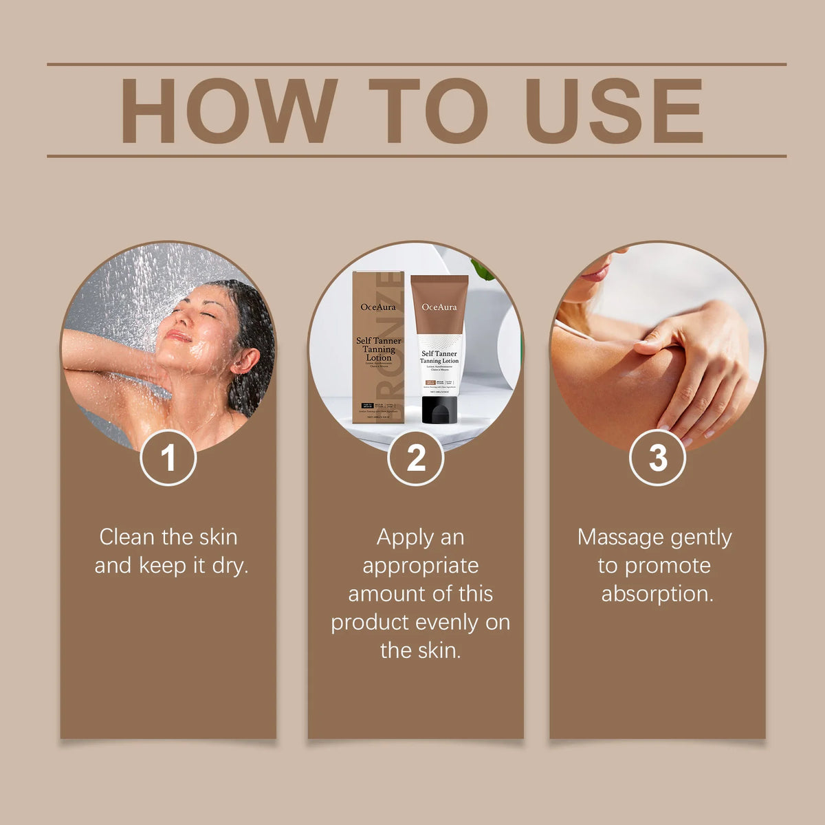 Gradual Sunless Self-Tanning Lotion for Natural Bronze Glow