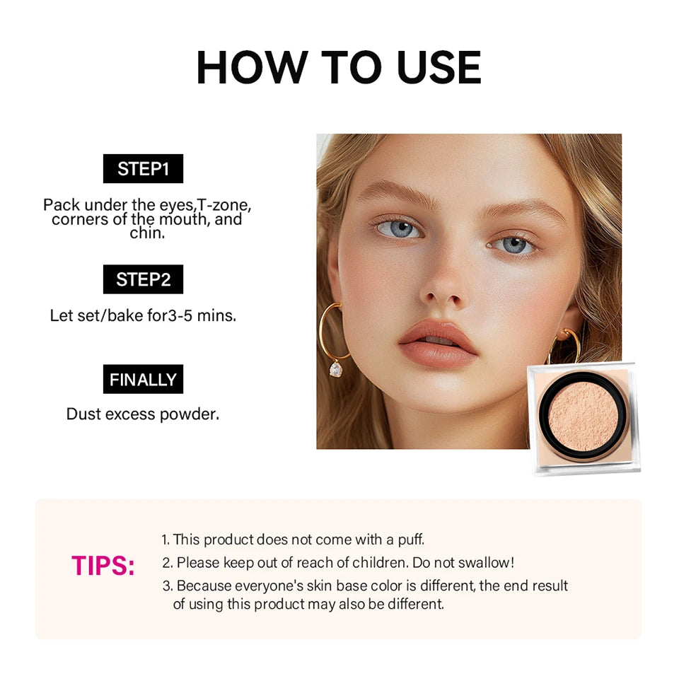 Matte Finish Oil-Control Baking and Setting Loose Powder - 13