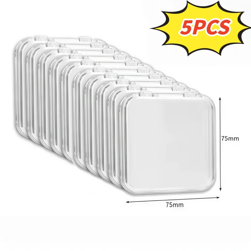 10Pcs Clear Stackable Storage Boxes for Jewelry and Crystal Bracelets