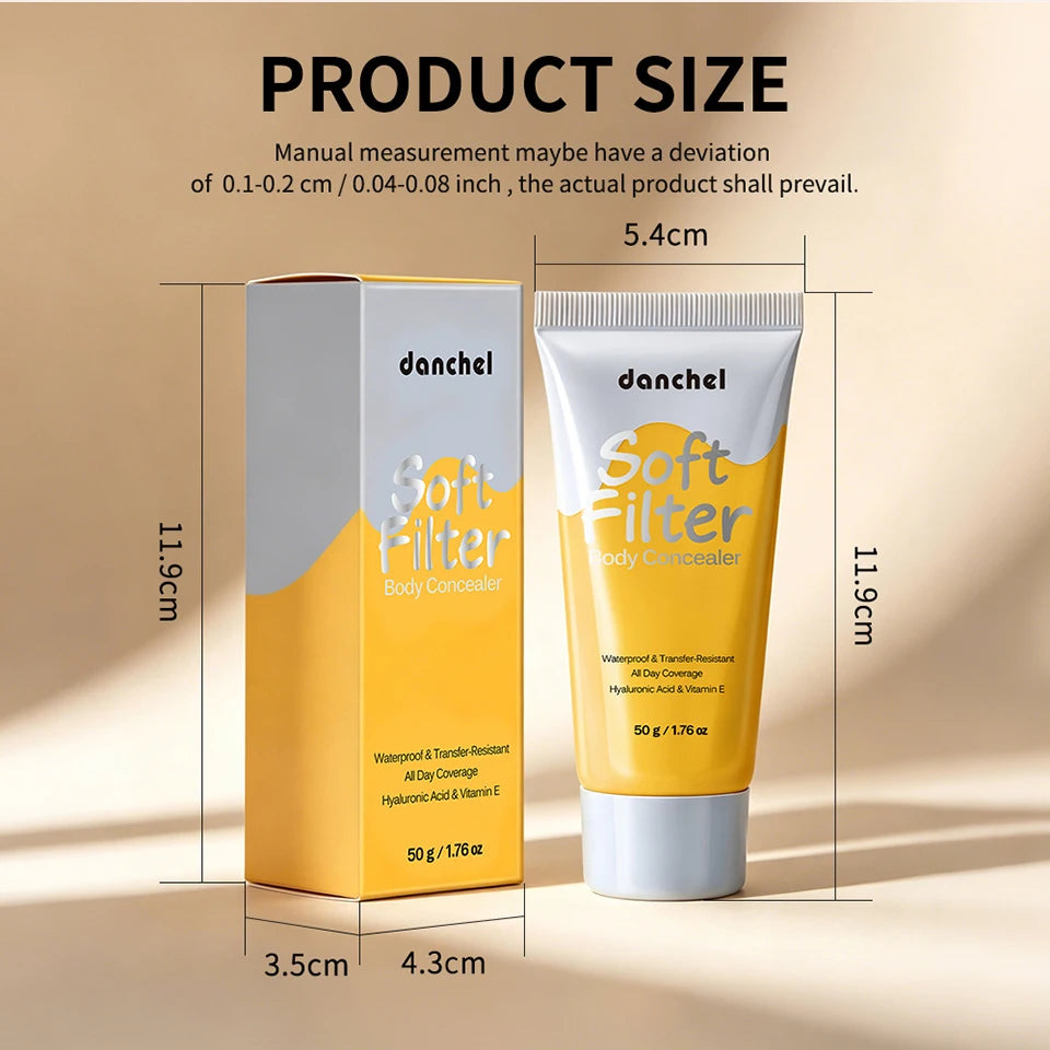 Waterproof Full Coverage Body Concealer for Scars, Tattoos and Veins