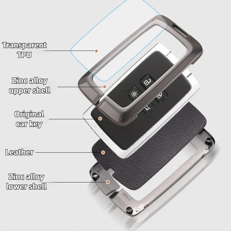Leather Protective Car Key Case Cover