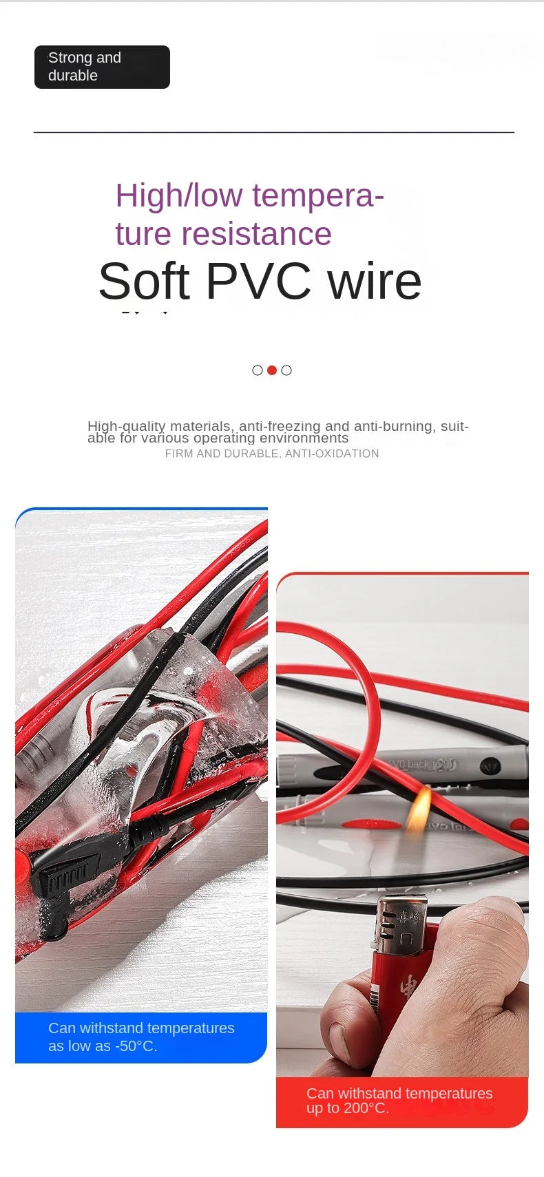 Digital Multimeter Needle Tip Probe Test Leads - 14