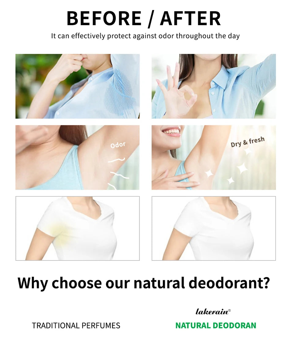 Long-Lasting Natural Solid Deodorant Stick for Freshness - 12
