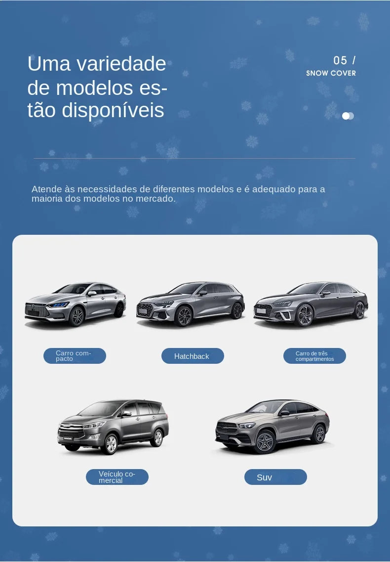 Magnetic Car Windshield Snow and Sun Protection Cover