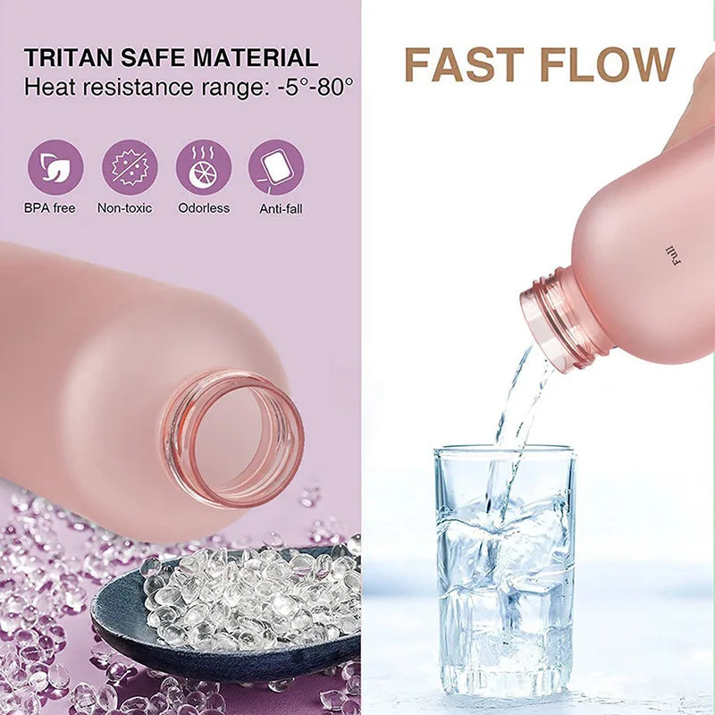 1L Motivational Water Bottle Leakproof Frosted Sport Hydration Flask - 3