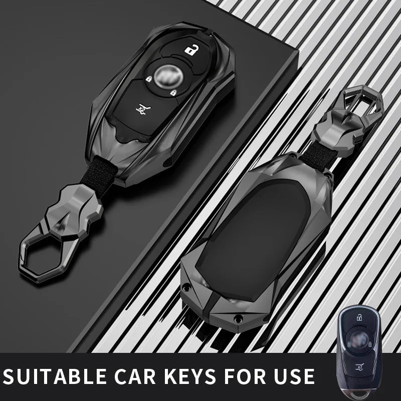 Protective Galvanized Alloy Key Fob Cover for Buick
