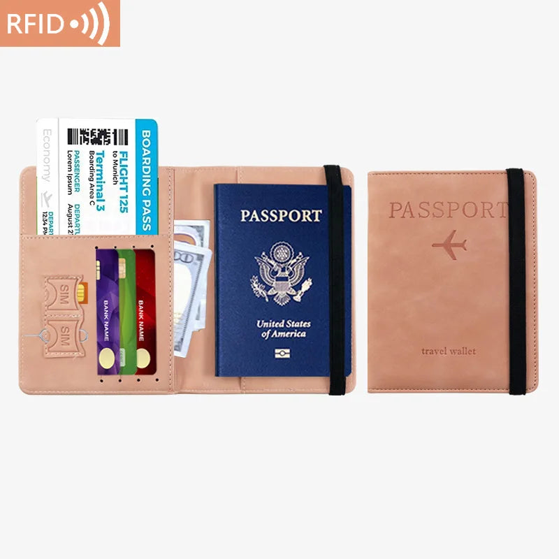 Multifunctional Travel Passport and Document Organizer Wallet