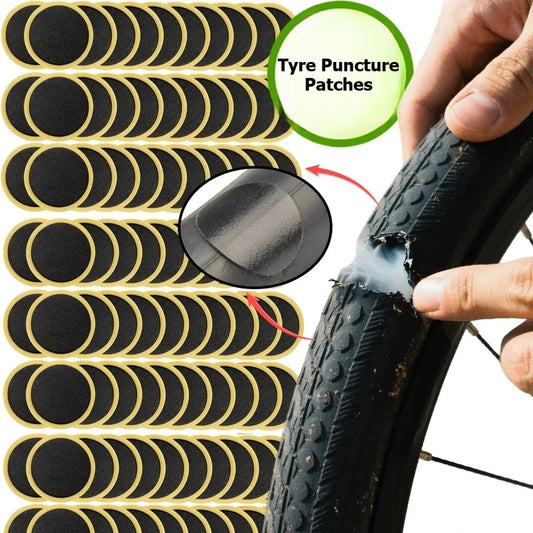 Glueless Bicycle Tire Puncture Repair Patches