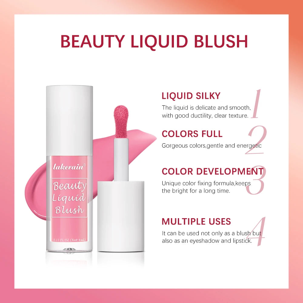 Long-Lasting Waterproof Liquid Face Blush - 3