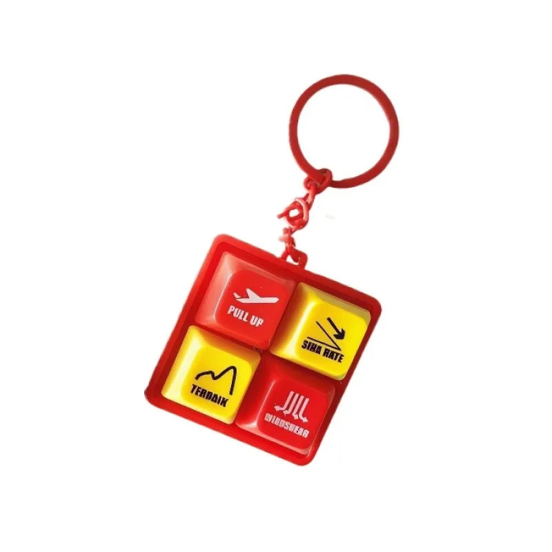 Aircraft Warning Sound Simulator Keychain for Aviation Enthusiasts - 9