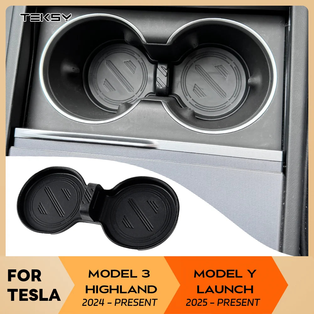 Silicone Anti-Slip Cup Holder Insert for Center Console - 3