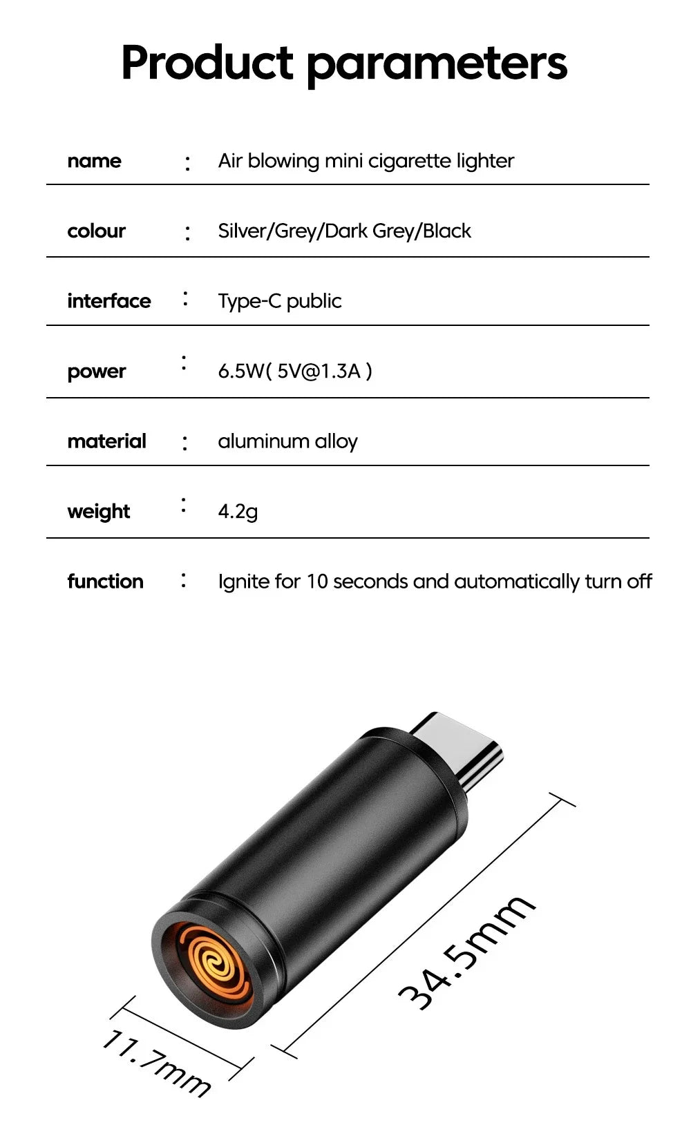 Portable USB-C Phone-Powered Cigarette Lighter - 21