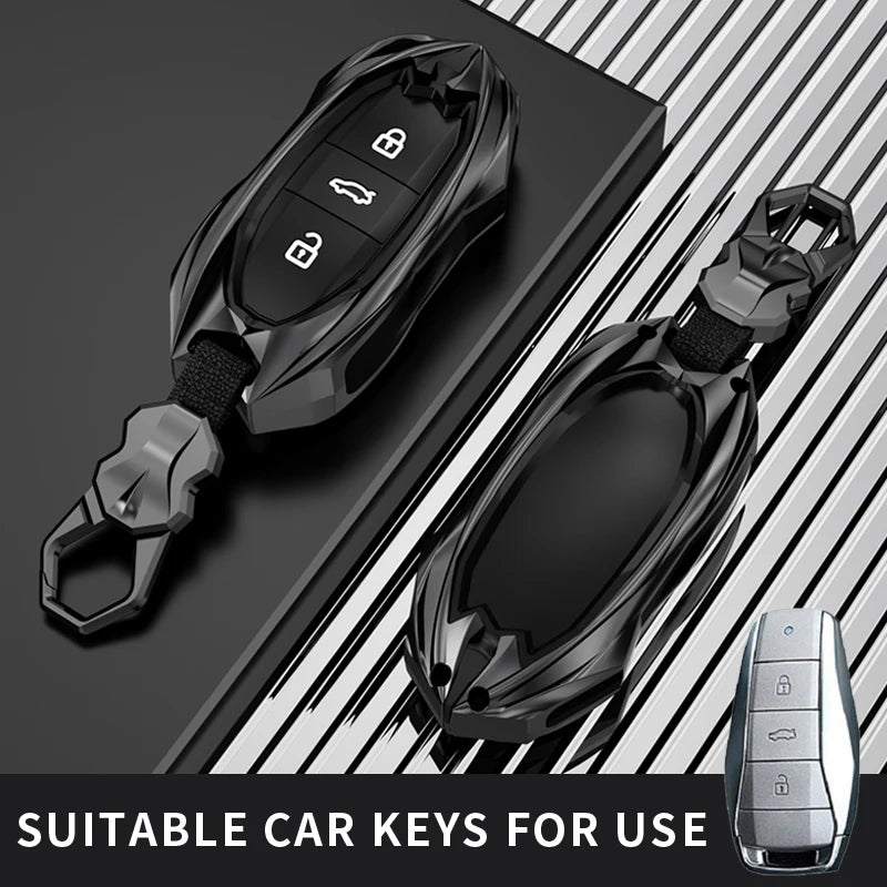 Protective Galvanized Alloy Car Key Case Shell - 1