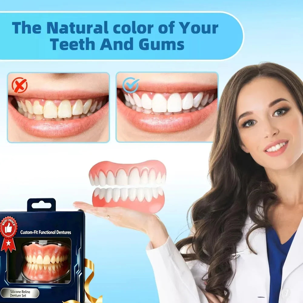 Custom-Fit Silicone Cosmetic Teeth Veneers - 8
