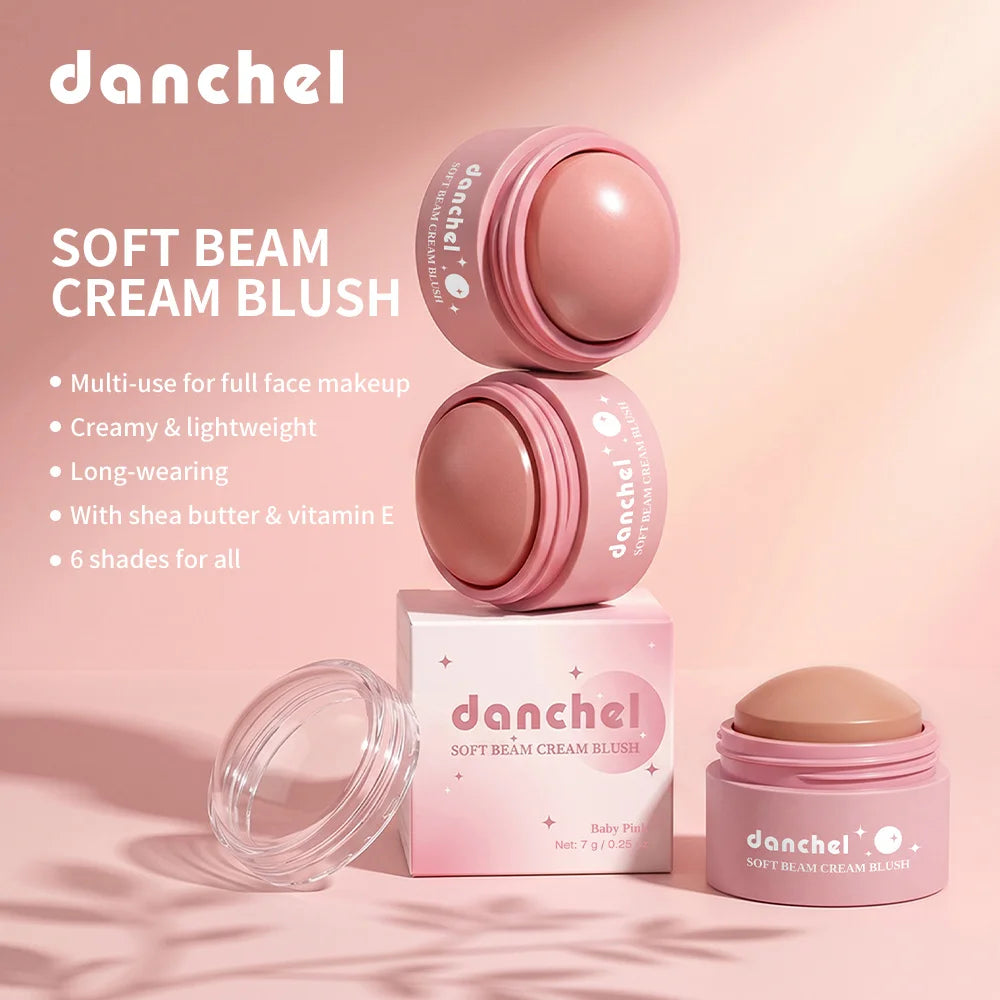 Long-Lasting Multi-Use Soft Cream Blush for Face and Lips