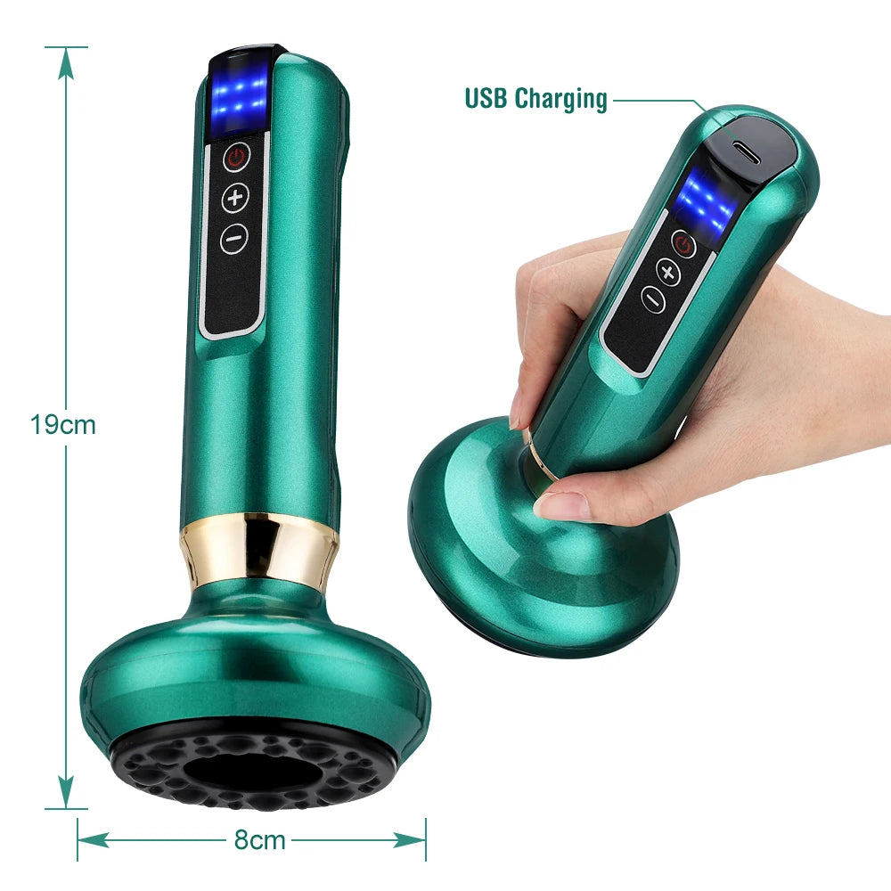 Electric Cupping and Gua Sha Massage Tool for Body Pain Relief