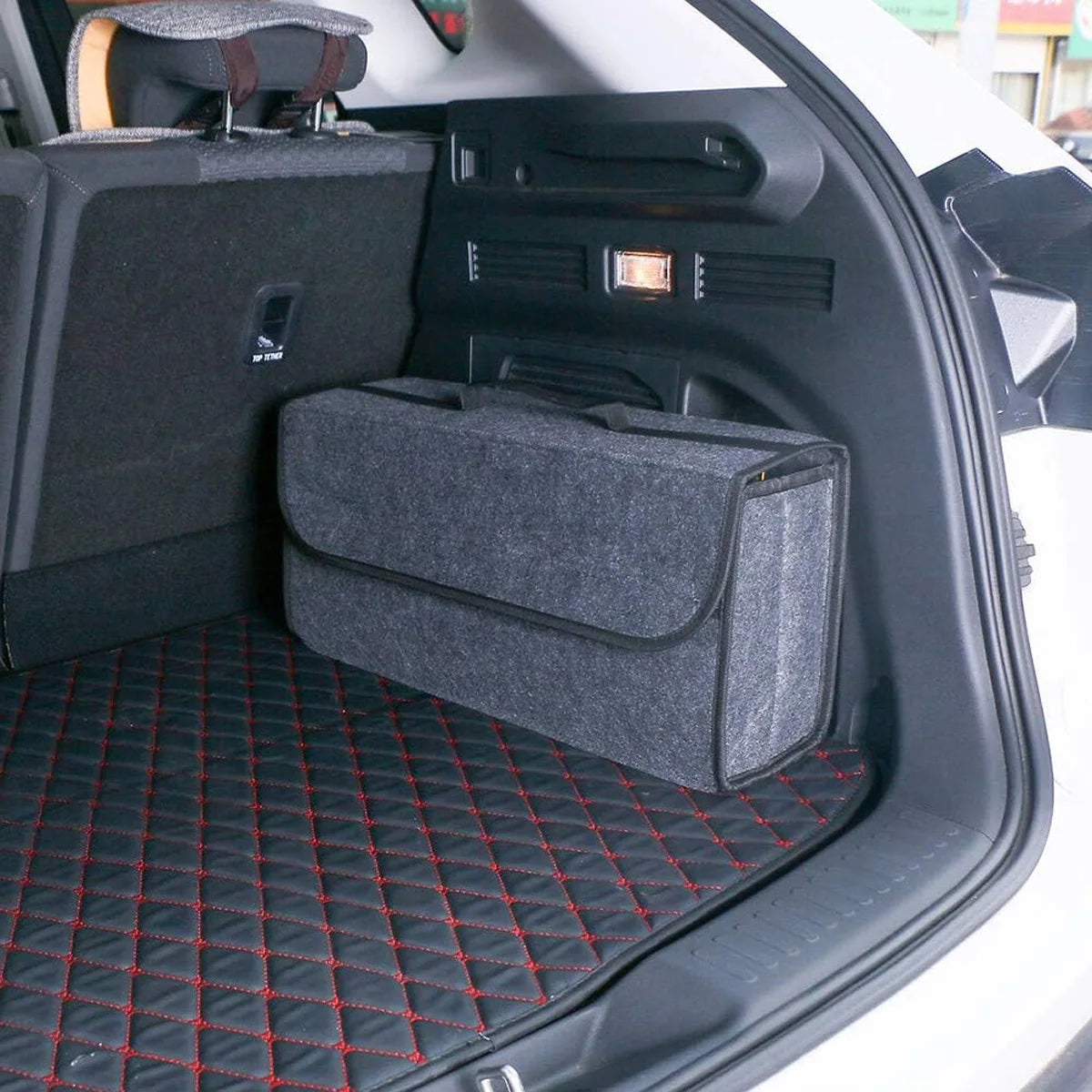 Foldable Felt Car Trunk Organizer and Storage Bag - 2