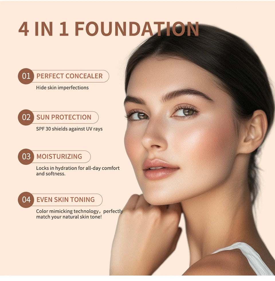 4-in-1 Color-Changing Moisturizing Foundation with SPF 30
