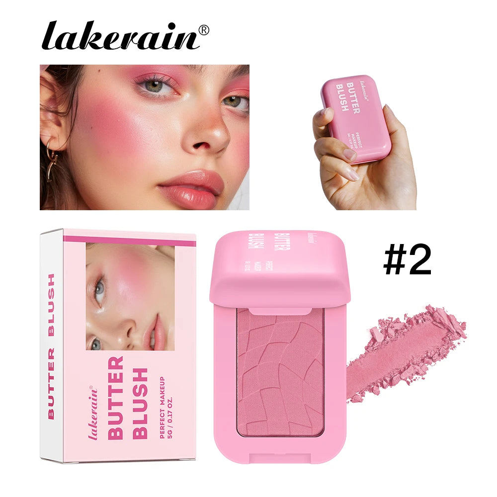 2-in-1 Cream and Powder Blush Palette for Radiant Cheek Makeup