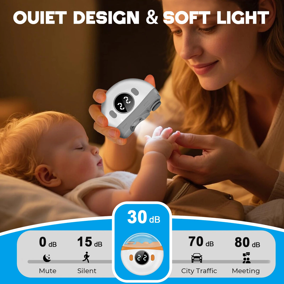 Automatic Rechargeable Electric Nail Clipper with LED Light