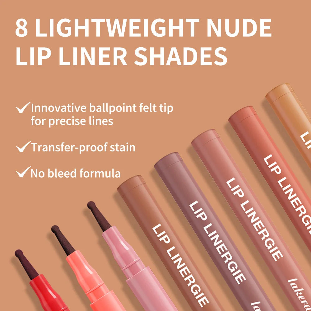 Waterproof Long-Lasting Felt-Tip Lip Liner Stain - 2