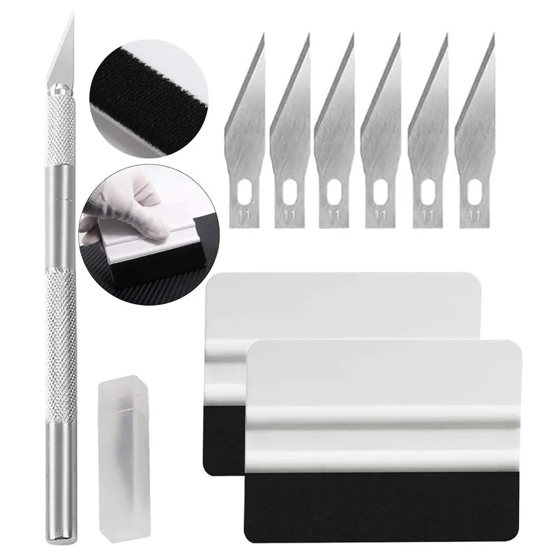 Professional Vinyl Wrap and Window Tinting Application Tool Kit - 1