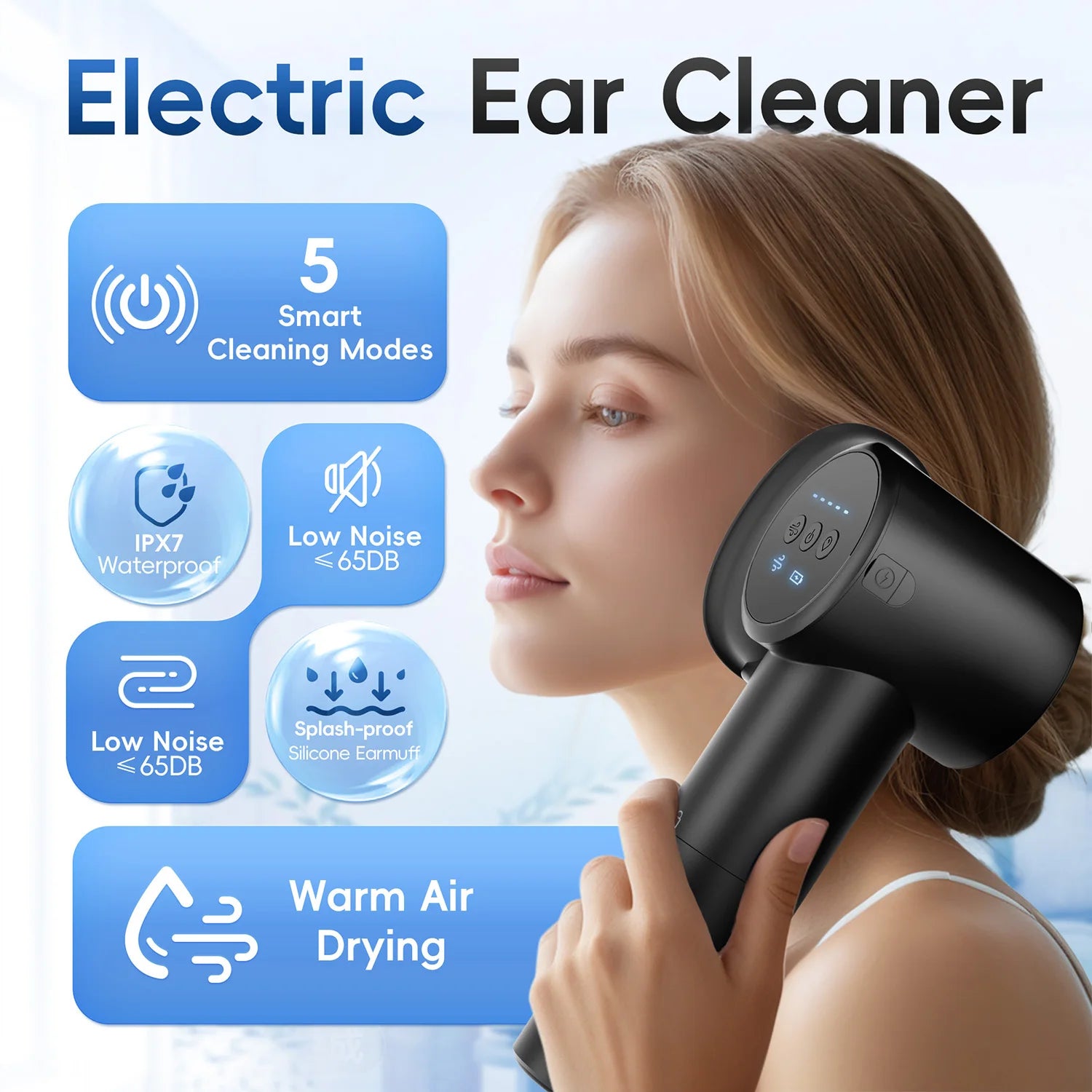 Electric Ear Wax Removal Kit with Irrigation and Drying System - 5