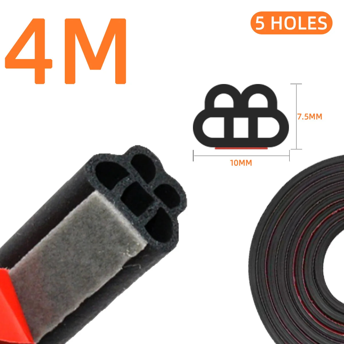 Universal Self-Adhesive Automotive Door Sealing Strip