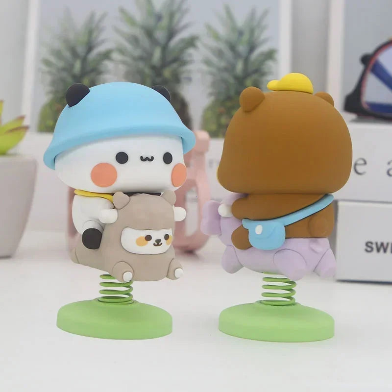 Cute Cartoon Panda and Bear Dashboard Ornament - 3