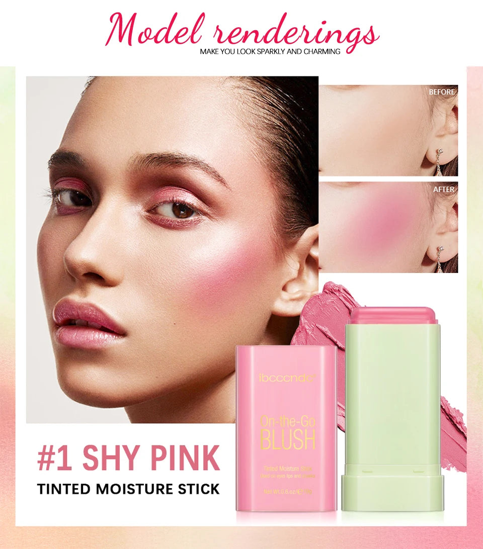Tinted Moisturizing Blush Stick for Cheeks and Lips - 10