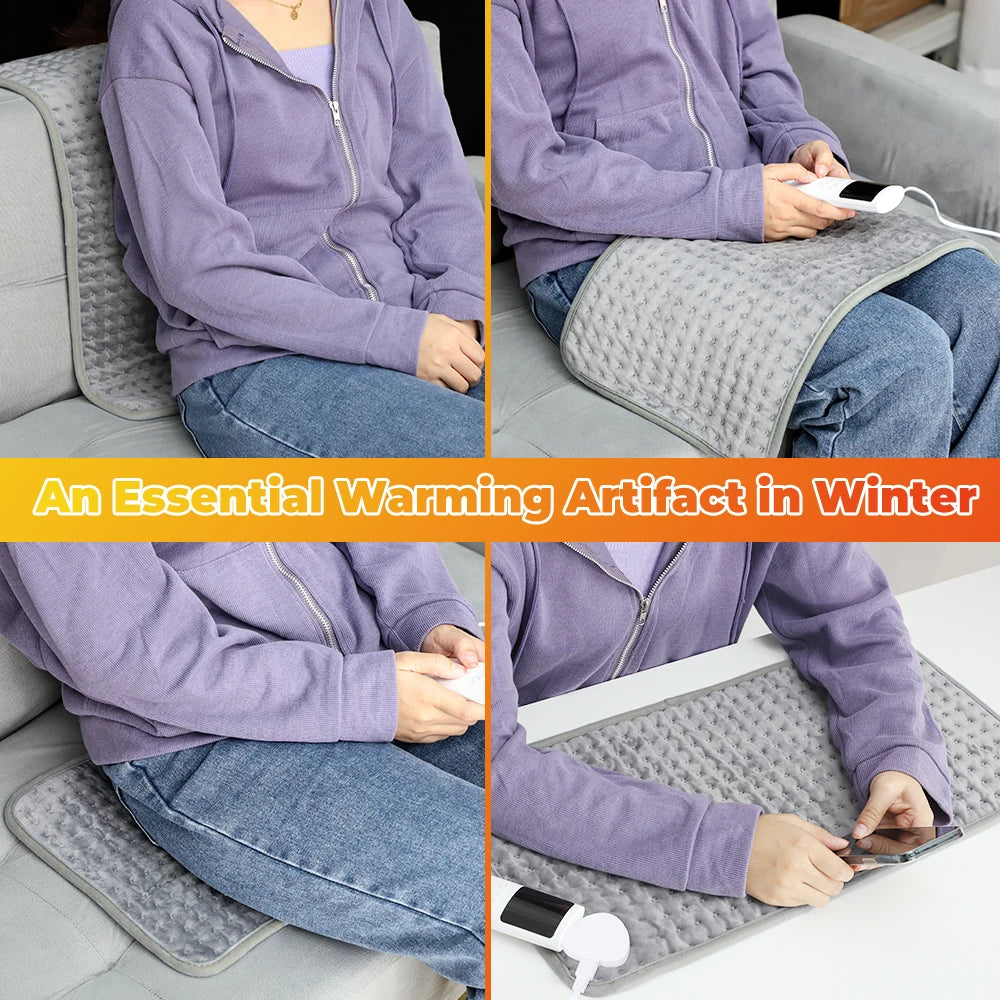 Electric Heated Warming Pad for Back, Neck and Body Pain Relief - 12