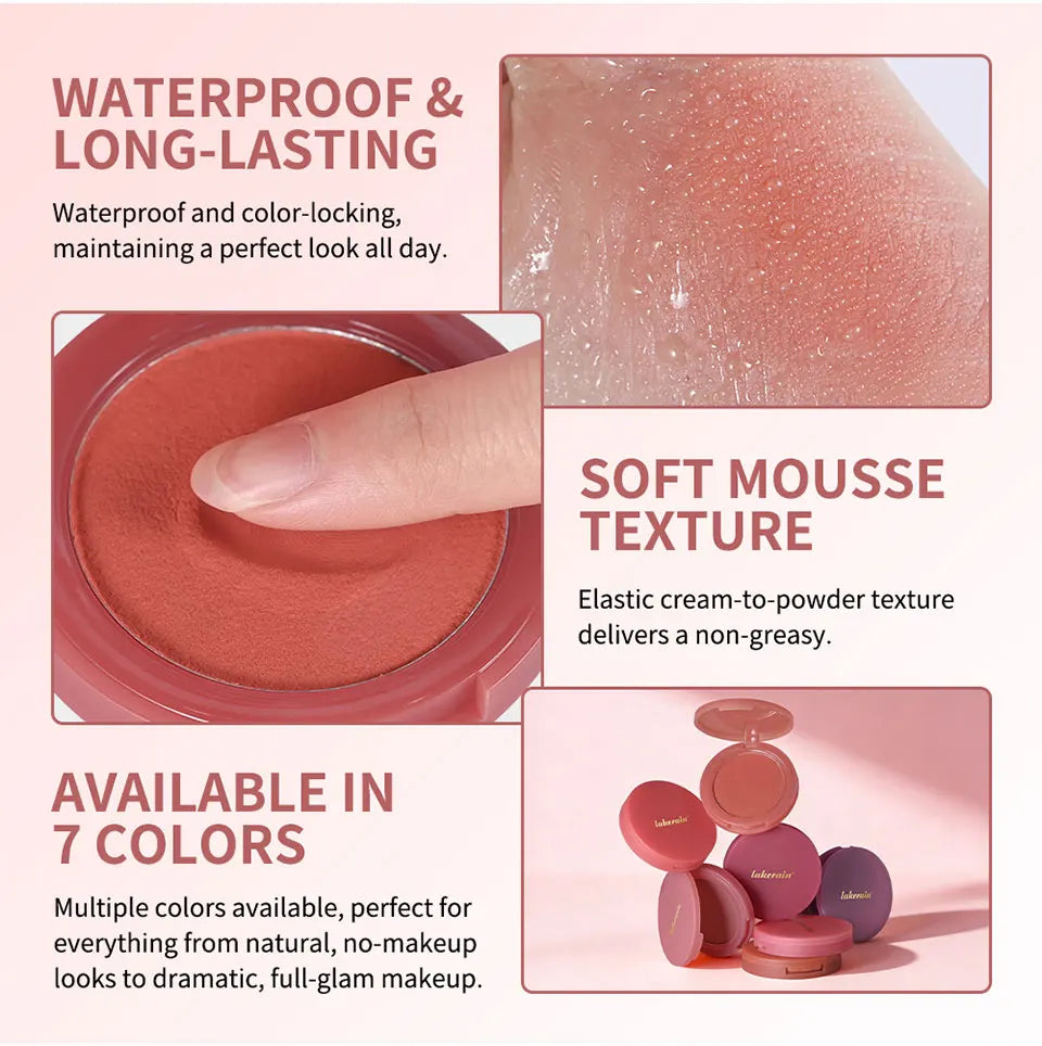 Matte Cream-to-Powder Bouncy Blush for Natural Flush - 12