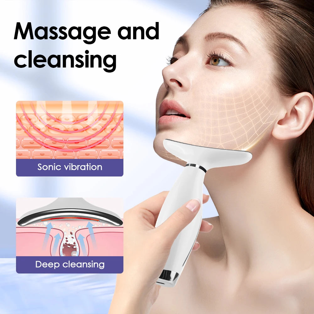 LED Face and Neck Skin Tightening Massage Device - 9