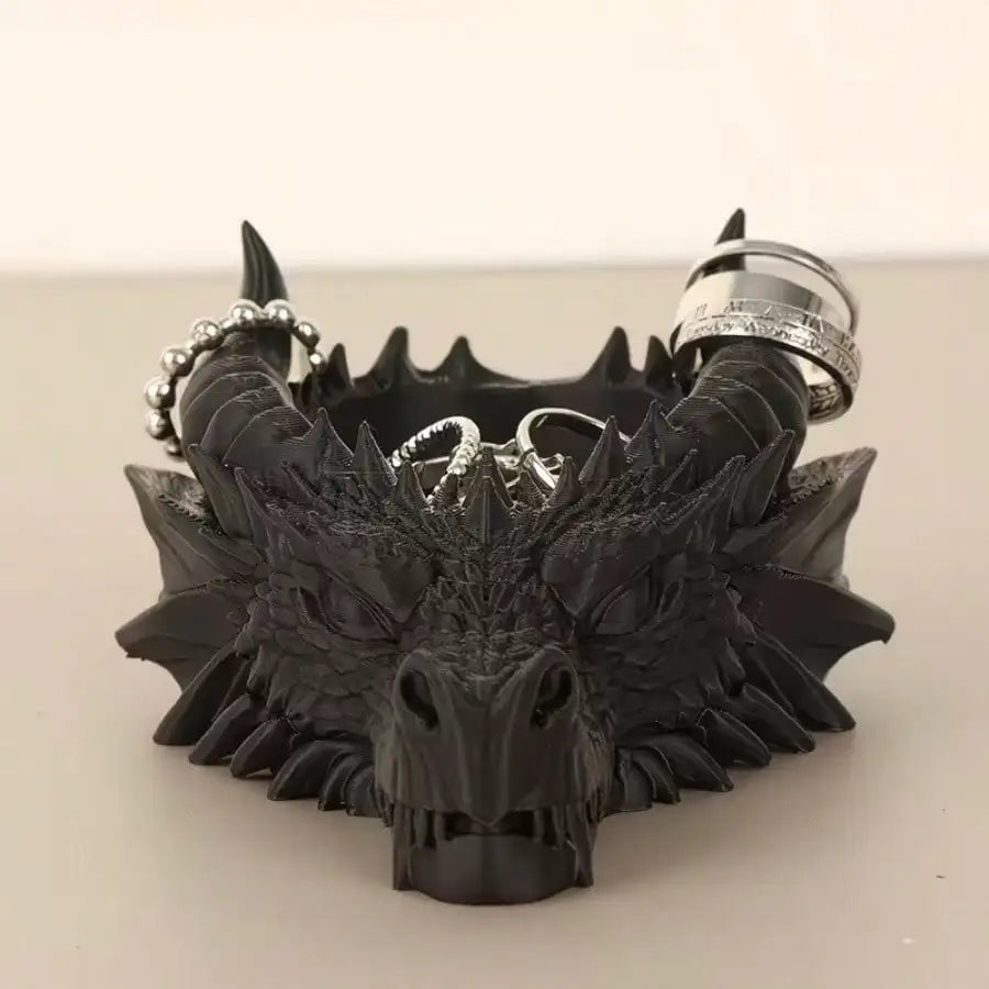 Dragon Head Desktop Storage Tray for Keys and Jewelry