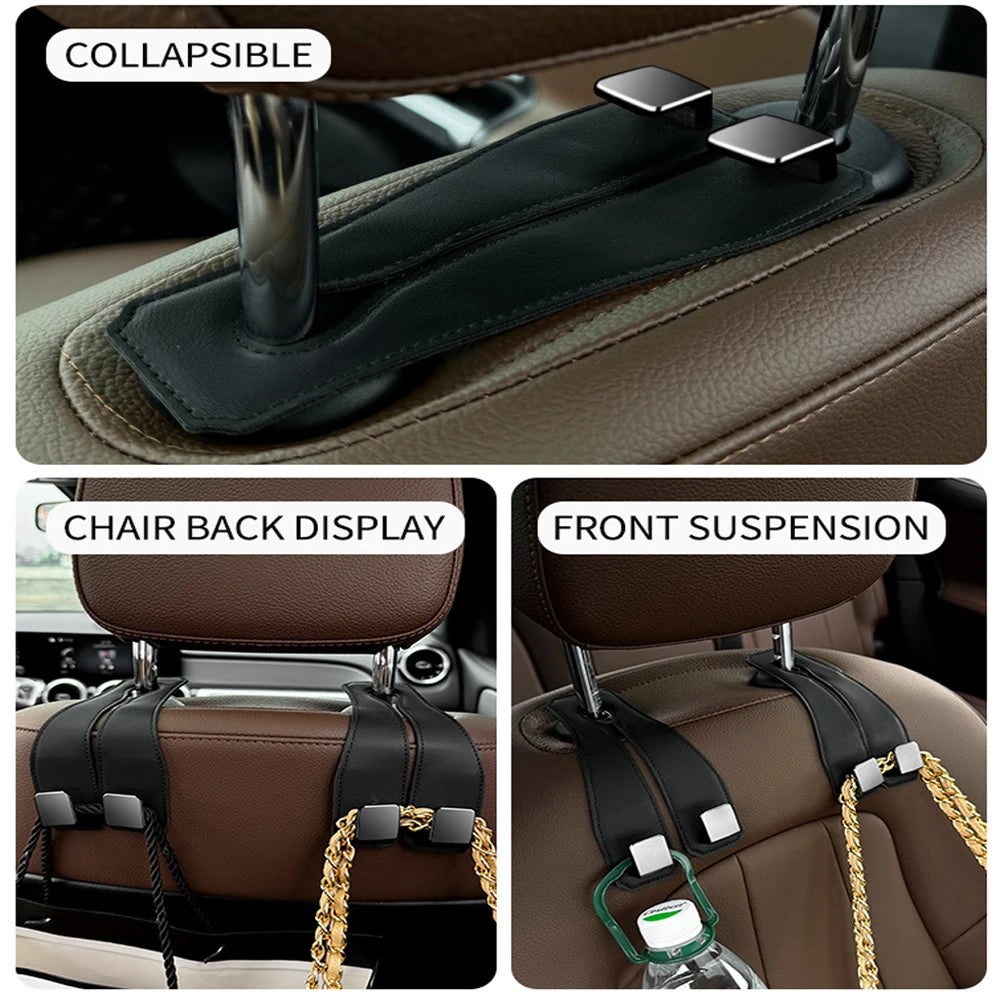 Universal Car Headrest Dual Hook Hanger - 4