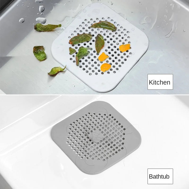 Silicone Suction Cup Shower and Sink Drain Hair Catcher
