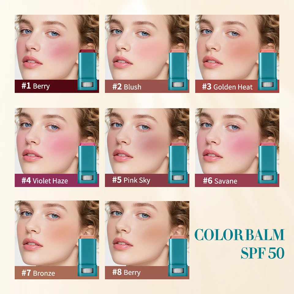 Color Correcting CC Cream and Sunscreen Blush Stick Set - 20