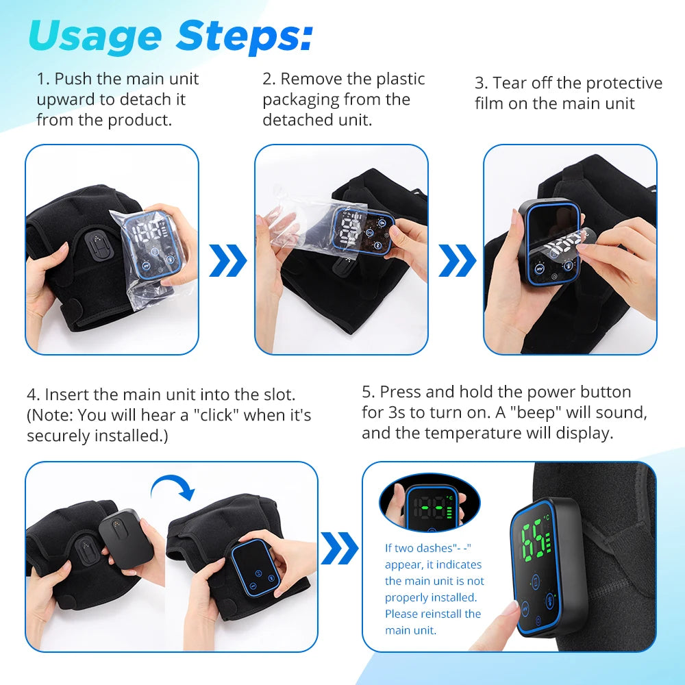 Wireless Smart Shoulder Heating Massager with Vibration - 16