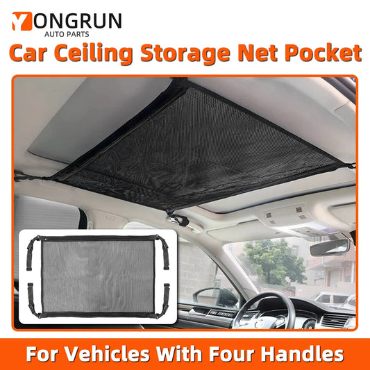 Adjustable Car Ceiling Storage Mesh Pocket
