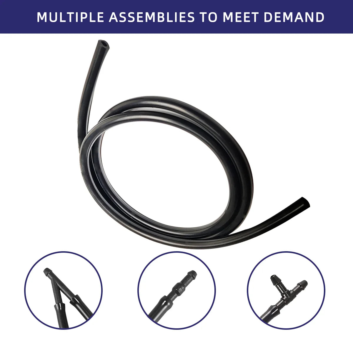 Universal Windshield Washer Fluid Hose Replacement Kit - 4