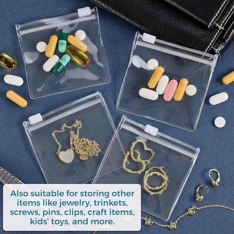 Reusable Zippered Travel Organizer for Medicine and Jewelry - 1